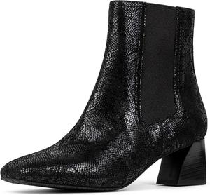 Женские ботинки-челси NYDJ Scooter с принтом под змею, Black