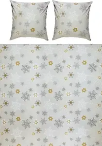 Постельное белье серебро 1x 200x200 см + 2x 80x80 см REDBEST