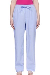 Tekla Пижамные штаны из синего поплина