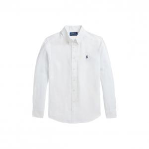 Polo Ralph Lauren Однотонная рубашка весна-осень детская белая