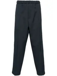 Зауженные брюки с эластичным поясом JIL SANDER, синий