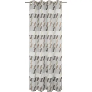 Шторка Bray с люверсами, 1 шт. Wirth, коричневый