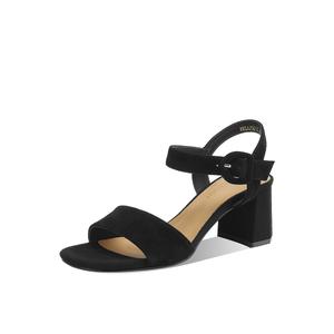 BOERDIQI Сандалии женские с одним ремешком, черные