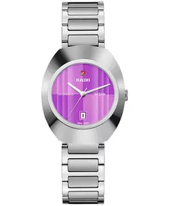 Женские швейцарские автоматические часы DiaStar Original в стальном браслете, 30 мм Rado