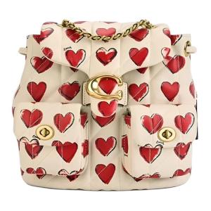 COACH Женский рюкзак среднего размера из овчины разноцветный