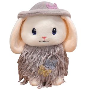 Милые плюшевые кролики-качалки для ушей, высота 30 см MERCONSER, серый