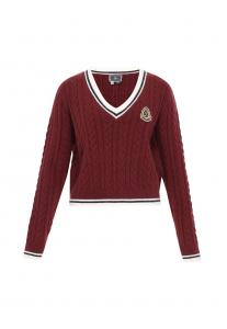 Свитер DreiMaster Maritim, темно-красный