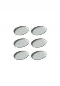 Блюдца под кофейные чашки Ritzenhoff & Breker Jasper, 10,5 см, 6 штук, мятный