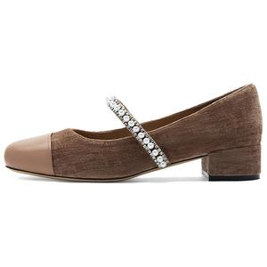 Туфли Мэри Джейн на массивном каблуке 3,5 см, женские NINE WEST, Dark Pink