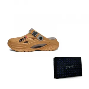 MESUCA Летние мужские освежающие пляжные универсальные шлепанцы-клоги унисекс в коробке - оранжевые, цвет Orange