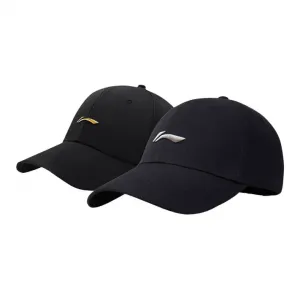 LINING Хлопковая бейсболка унисекс, Black Silver+Black Gold