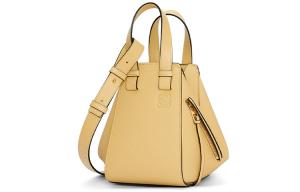 Сумка-гамак из коровьей кожи, наплечная сумка, кроссбоди, обычная женская сумка, цвет "масло" Loewe, basic set (bag+dust bag)