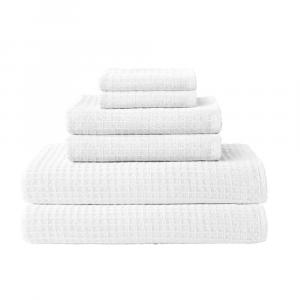 Набор банных полотенец Uchino Waffle Twist, 6 шт., белый