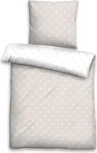 Пододеяльник biberna Mako satin mix & match 0636046 STARS 1x 200x200 см, цвет: тауп, размер: 1x 155x200 см Biberna