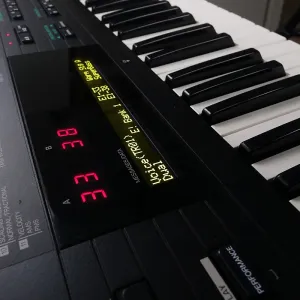 Yamaha DX7 II OLED дисплей  желтый Synth-Parts