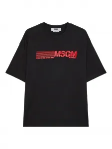 Футболка с логотипом Msgm, черный