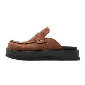 Mule Donkey Сандалии с закрытым носком, устойчивые к запахам, нескользящие, унисекс, коричневые