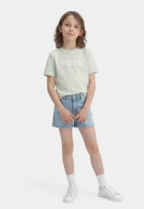 Детская/Подростковая футболка с короткими рукавами, унисекс, с принтом. Boss Kidswear, Sprout Green