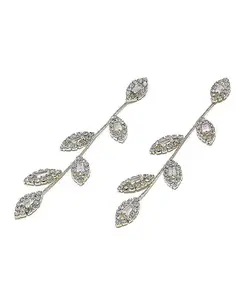 Позолоченные современные серьги-подвески с жемчугом Sohi, white