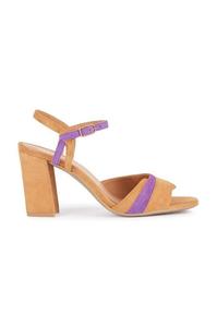 Замшевые босоножки D NEW ERAKLIA 80 Geox, коричневый