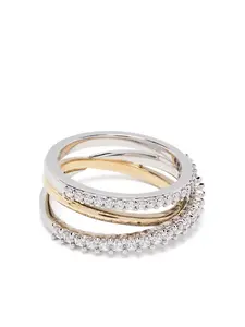 Кольцо Hyperbola Swarovski, серебяный