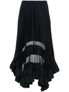 Полупрозрачная юбка со вставками Claudie Pierlot, синий
