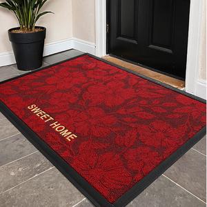 Dajiang Ковер 60х90 см для входа, нескользящий, новогодний, уличный, в новом стиле с цветочным дизайном