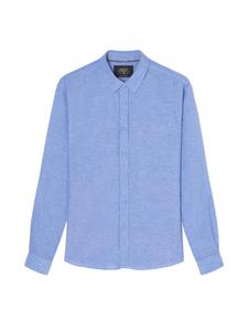 Рубашка на пуговицах классического кроя Le Temps Des Cerises Rodes, синий