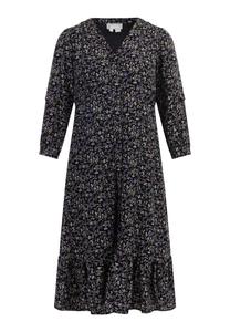 Платье Usha Midi Mit Blumenprint, черный