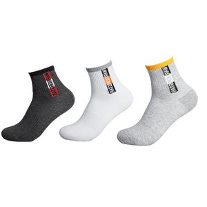 Носки Crew Unisex 1 упаковка WARRIOR, черный+белый+серый[3 pack]