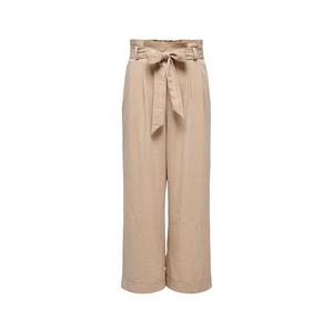 Бежевые вискозные брюки Only, бежевый