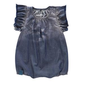 Джинсовый комбинезон Bubble Romper Omamimini, индиго