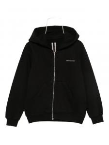 Толстовка с капюшоном на молнии Rick Owens Kids Hollywood Jason's, черный