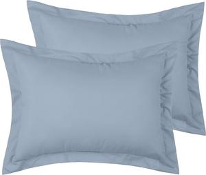 Mellanni Наволочки, 2 шт, размер 51x66 см, мягкие, охлаждающие, не мнутся, не выцветают, устойчивы к пятнам, цвет голубой гортензии