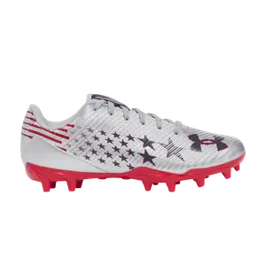 Бутсы Under Armour Blur Select Jr 'USA', серебряный
