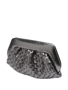 Сумка-клатч с магнитной застежкой Themoirè, серебряный