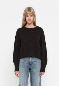 Джемпер ONLY ONLMALLY LIFE DETAIL O NECK, Chocolate Torte/Dark Brown