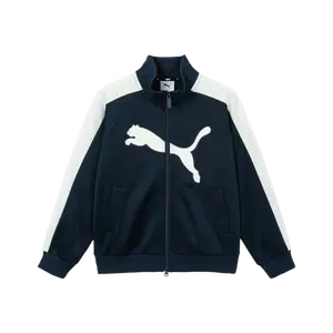 Детская куртка с воротником стойкой, умеренная PUMA, темно синий