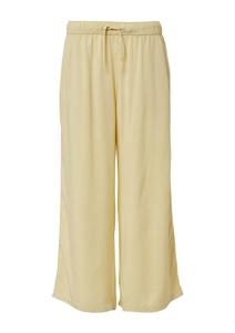 Широкие брюки QS, пастельно-желтый