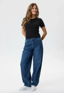 Свободные джинсы бочкообразной формы Two Soon, Dark Blue Denim