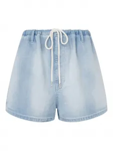 Джинсовые шорты с кулиской MOSCHINO JEANS, синий