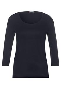 Кофта женская STREET ONE Pania с круглым вырезом, темно-синий