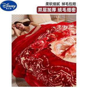 Disney Теплое одеяло 200х230 см, двойной слой, фланель, вес 4,5 кг