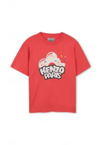Футболка с коротким рукавом и принтом Kenzo Kids, Light Red