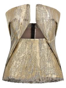 Топ 'Woven Prong' Rick Owens, золотой