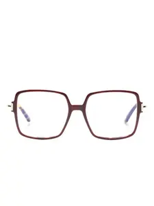 Очки в массивной оправе TOM FORD Eyewear, красный