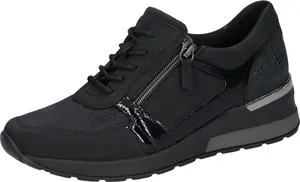 Кроссовки на танкетке Waldläufer "H-CLARA-Soft", повседневная обувь, полуботинки, туфли на шнуровке комфортной ширины H (= очень широкие), синий