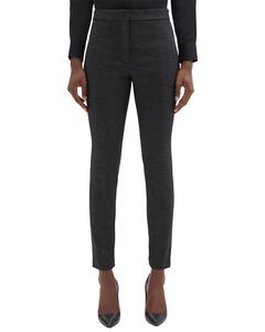 Брюки с застежкой-молнией Theory Ponte Zip, черный