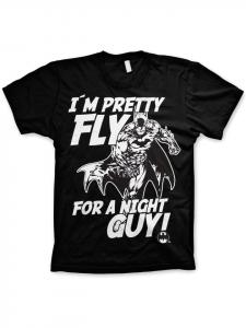 Футболка I'm Pretty Fly For A Night Guy Big Tall T-Shirt черного цвета Batman