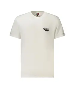Белая хлопковая мужская футболка Tommy Hilfiger, белый